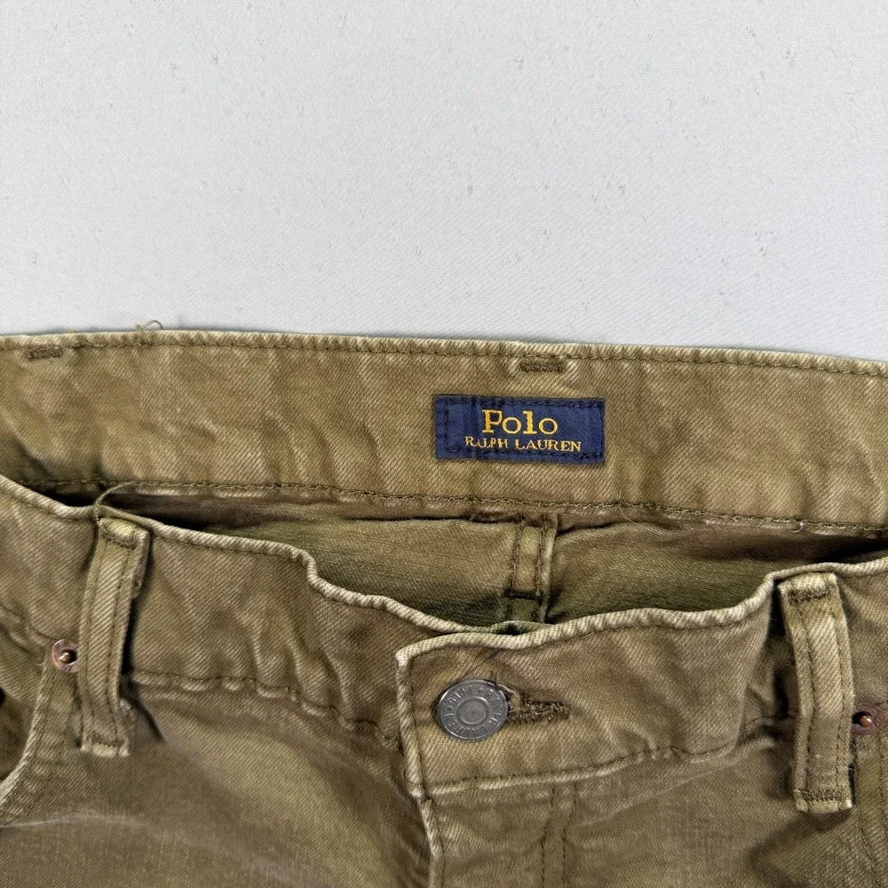 Polo Ralph Lauren Jeans Pants Mens 40x32 Greeen Classic Fit Straight Leg Preppy